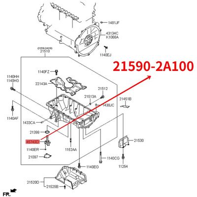 Engine Oil Level Sensor    For Hyundai i40 i30 Santa FE IX35 IX55 09  #21590-2A100